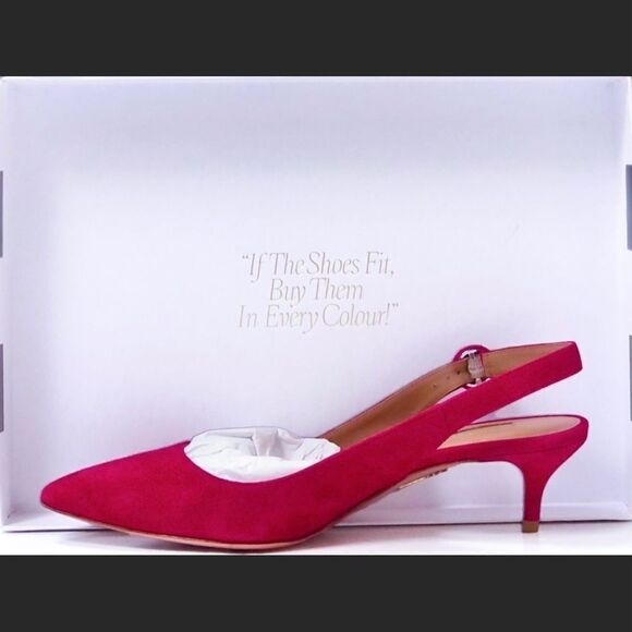 💥 HOST PICK 💥 Aquazzura Cabaret Pink Pure Sling 45 Heels - Picture 13 of 14